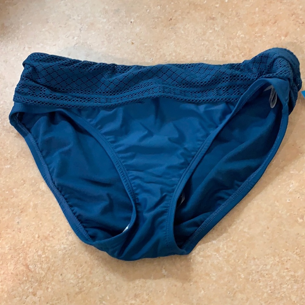 NWT Blue Green High Waist Bikini Bottom